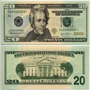 USD $20 Bills $350.00 – $10,000.00