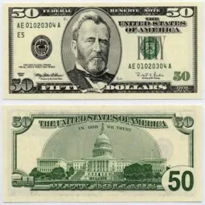 USD $50 Bills $200.00 – $3,500.00
